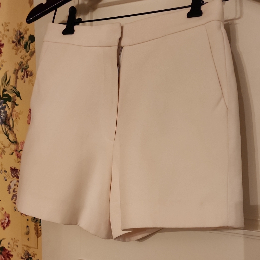 Dior High Waist Cream Shorts